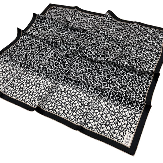 Armine İpek Eşarp 2025 Kış - 9248-50 Siyah Twill