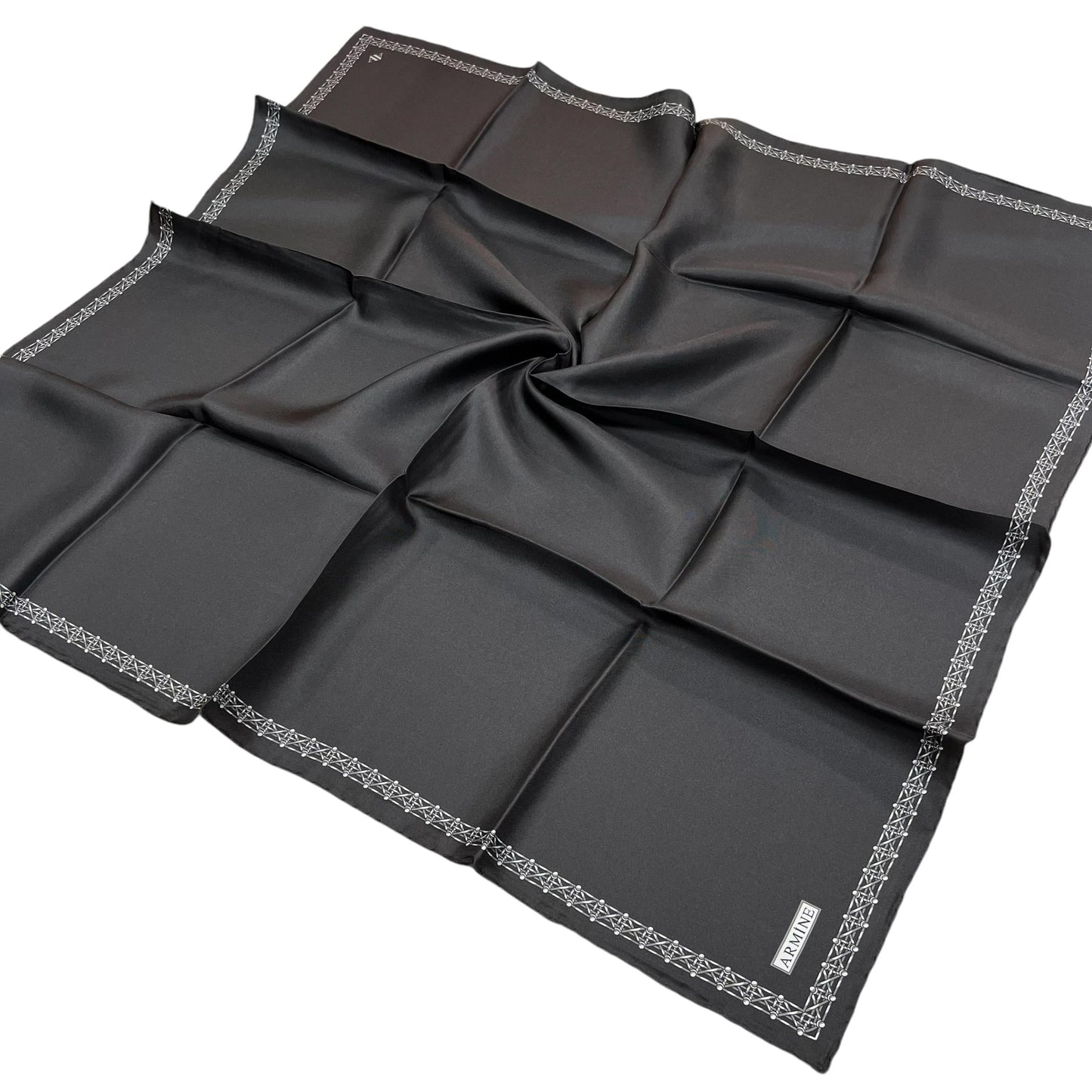 Armine İpek Eşarp 2025 Kış - 9260-80 Antrasit Twill