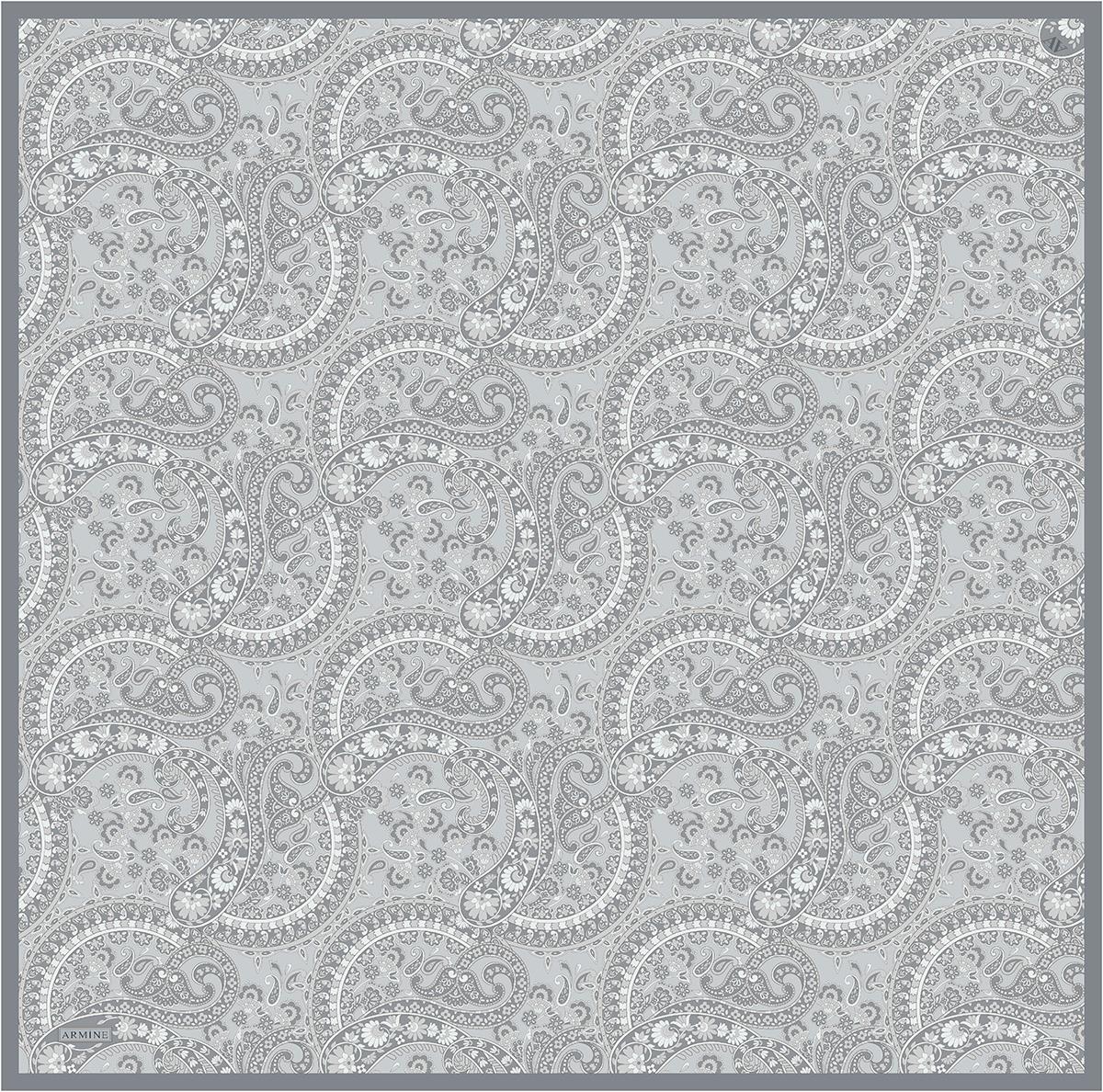 Armine İpek Eşarp 2025 Yaz - 9304-02 Gri Twill