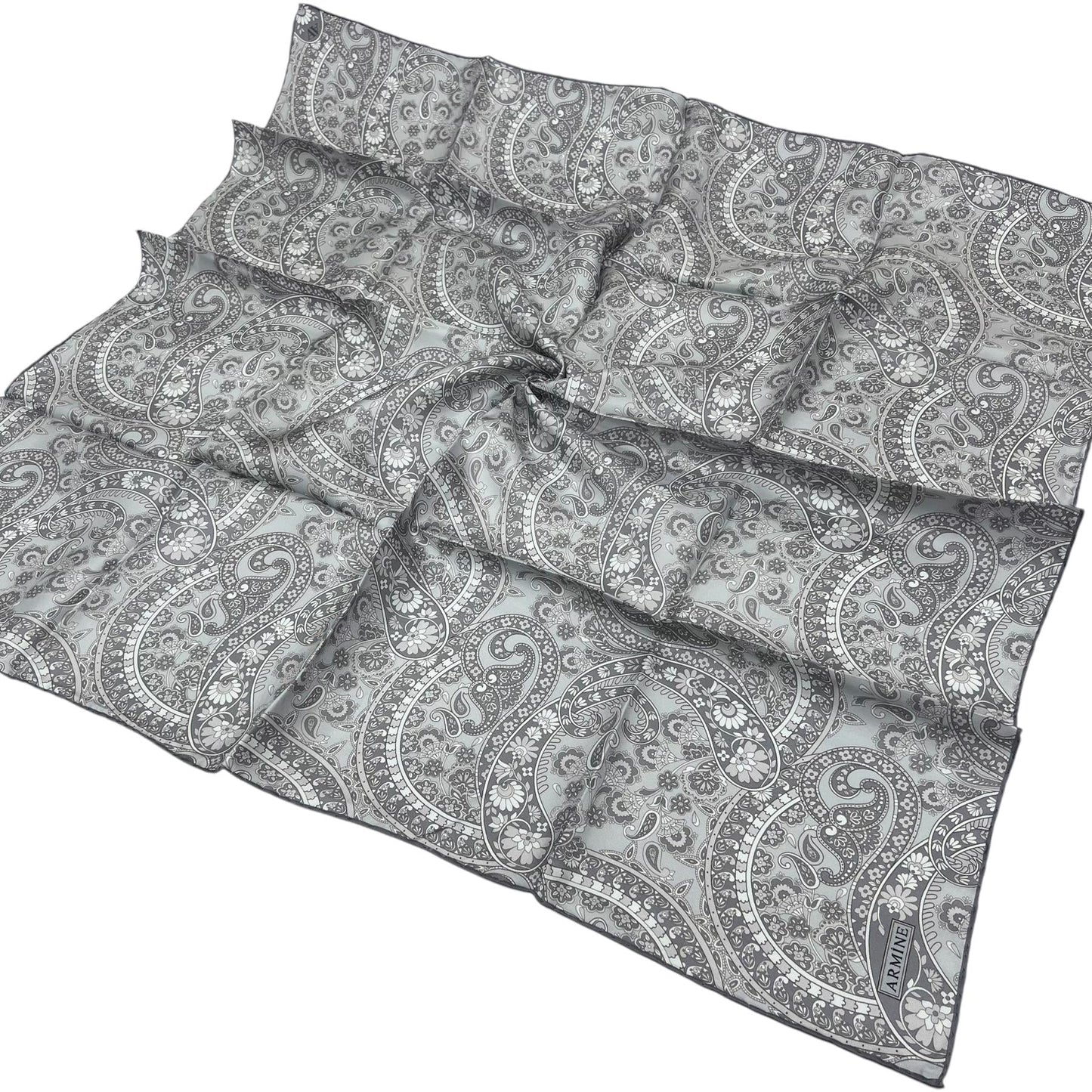 Armine İpek Eşarp 2025 Yaz - 9304-02 Gri Twill