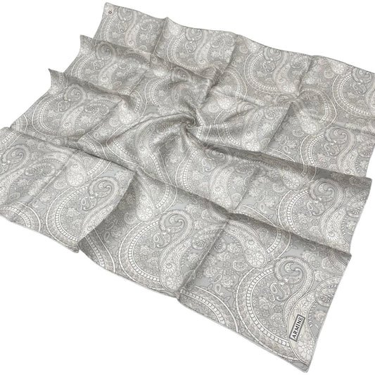 Armine İpek Eşarp 2025 Yaz - 9304-84 Açık Gri Bej Twill