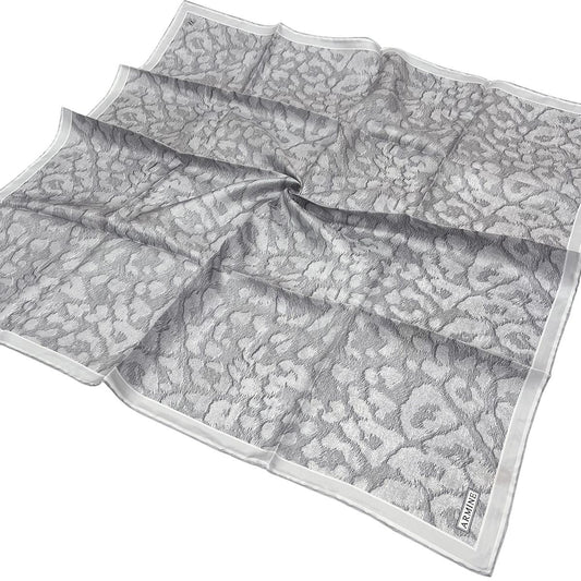 Armine İpek Eşarp 2026 Kış - 9408-86 Gümüş Twill