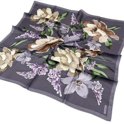 Armine İpek Eşarp 2026 Kış - 9414-84 İncir Moru Twill