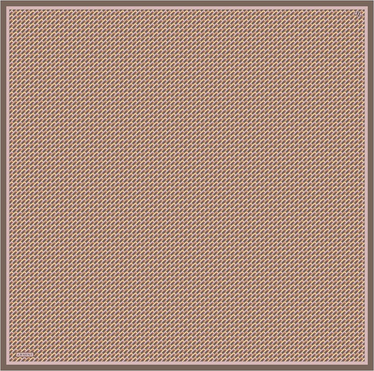 Armine İpek Eşarp 2026 Kış - 9417-05 Pudra Kahve Twill