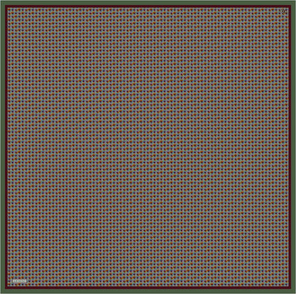 Armine İpek Eşarp 2026 Kış - 9417-52 Bordo Kiremit Yeşil Twill