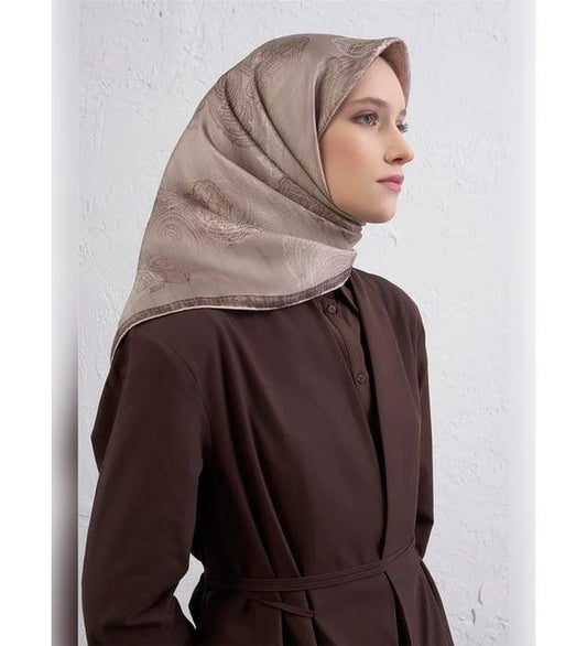Armine İpek Eşarp 2026 Kış - 9428-37 Vizon Sura