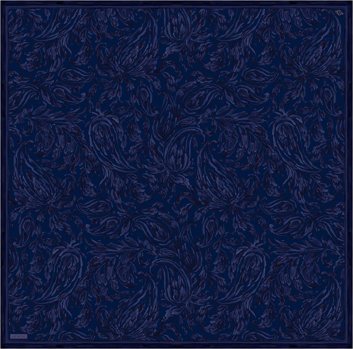 Armine İpek Eşarp 2026 Kış - 9431-03 Morcivert Twill
