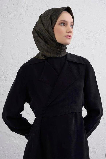 Armine İpek Eşarp 2026 Kış - 9431-04 Haki Twill