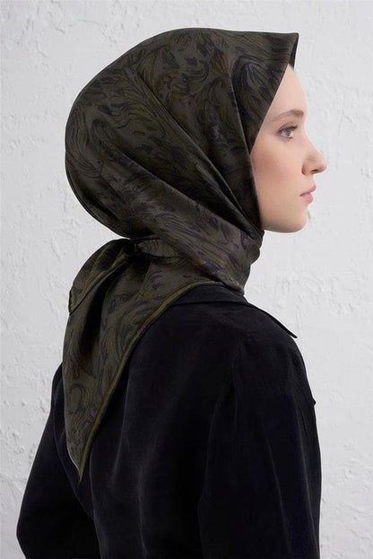 Armine İpek Eşarp 2026 Kış - 9431-04 Haki Twill