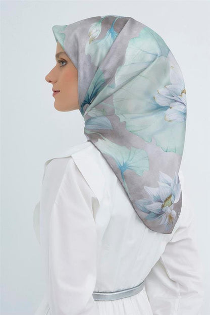 Armine İpek Eşarp 2026 Yaz - 9505-31 Gümüş Sura
