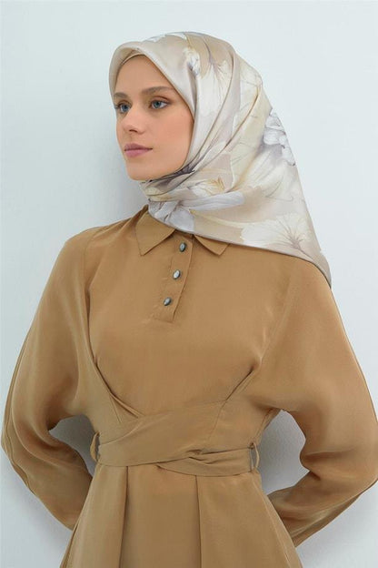 Armine İpek Eşarp 2026 Yaz - 9505-84 Taş Twill