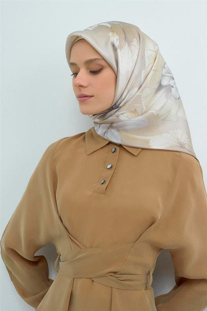 Armine İpek Eşarp 2026 Yaz - 9505-84 Taş Twill