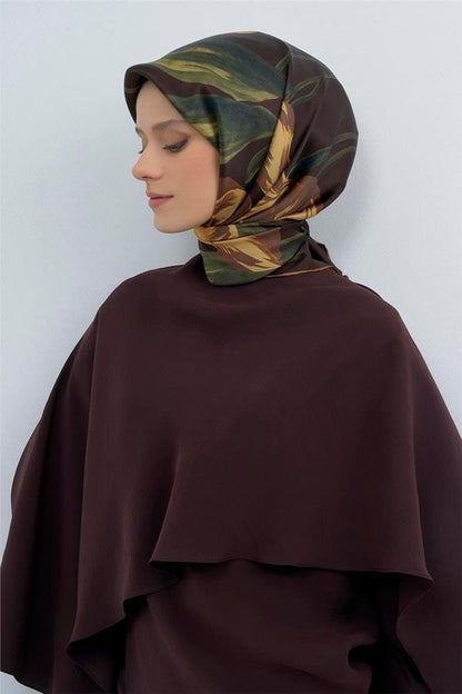 Armine İpek Eşarp 2026 Yaz - 9506-07 Acı Kahve Sura