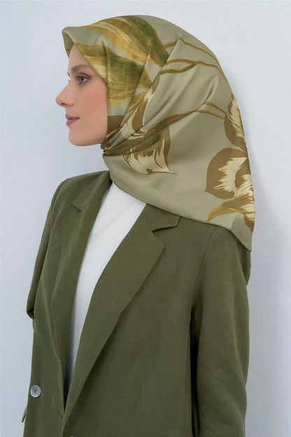 Armine İpek Eşarp 2026 Yaz - 9506-08 Açık Yeşil Sura