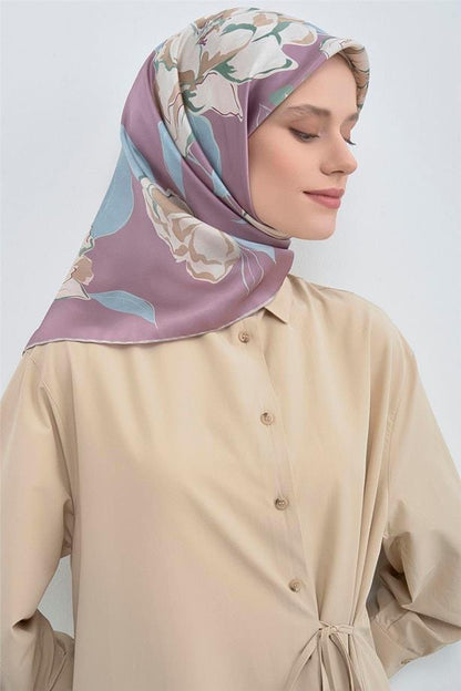 Armine İpek Eşarp 2026 Yaz - 9509-82 Lila Sura