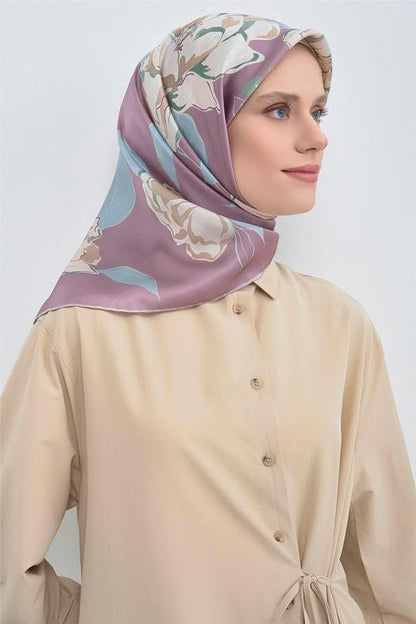 Armine İpek Eşarp 2026 Yaz - 9509-82 Lila Sura