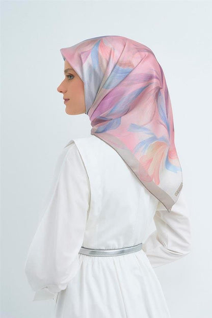 Armine İpek Eşarp 2026 Yaz - 9519-86 Soft Pudra Taş Twill