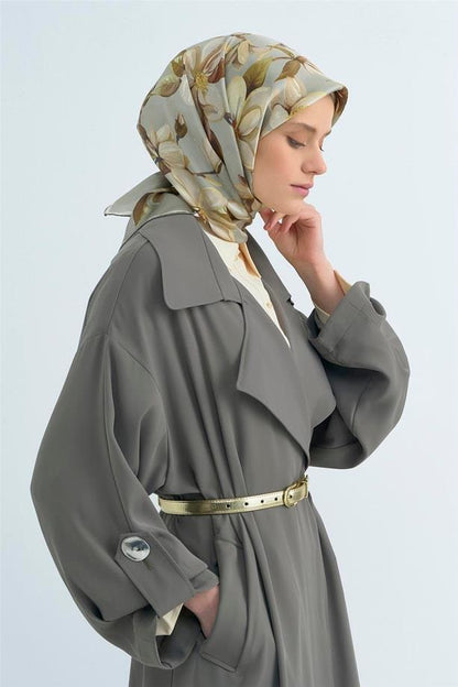 Armine İpek Eşarp 2026 Yaz - 9524-31 Mint Yeşili Sura