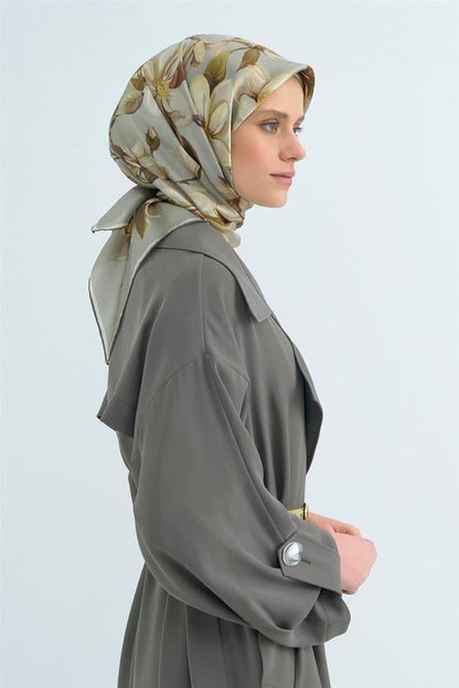 Armine İpek Eşarp 2026 Yaz - 9524-31 Mint Yeşili Sura