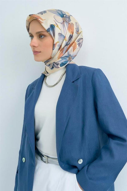 Armine İpek Eşarp 2026 Yaz - 9524-81 Bej Twill
