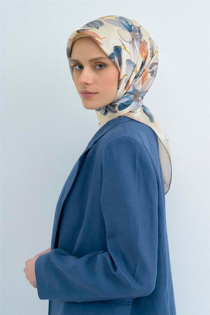 Armine İpek Eşarp 2026 Yaz - 9524-81 Bej Twill