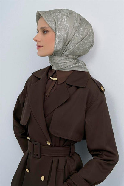 Armine İpek Eşarp 2026 Yaz - 9537-82 Soft Taş Twill