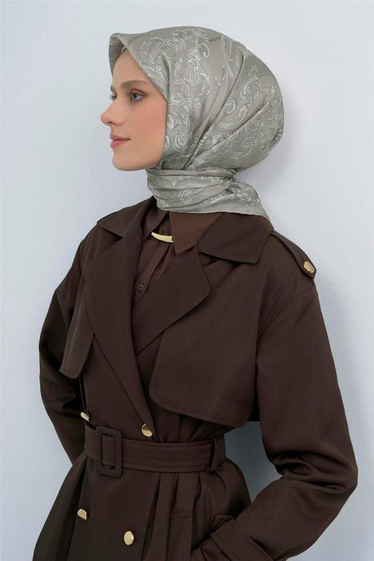 Armine İpek Eşarp 2026 Yaz - 9537-82 Soft Taş Twill