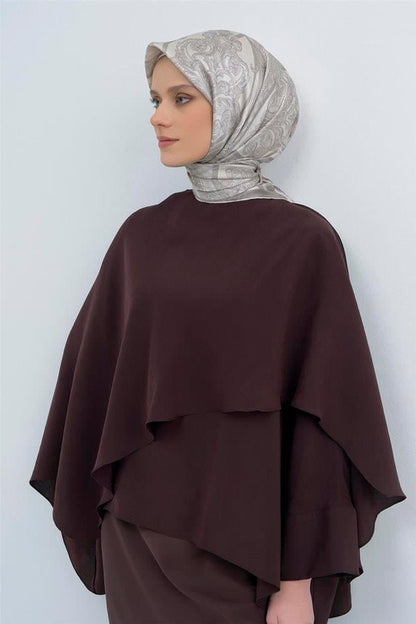 Armine İpek Eşarp 2026 Yaz - 9537-83 Ekru Taş Sura