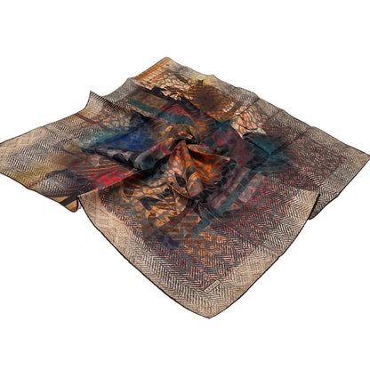 Armine İpek Eşarp Nostalji - 8201-31 Taş Kırmızı Twill