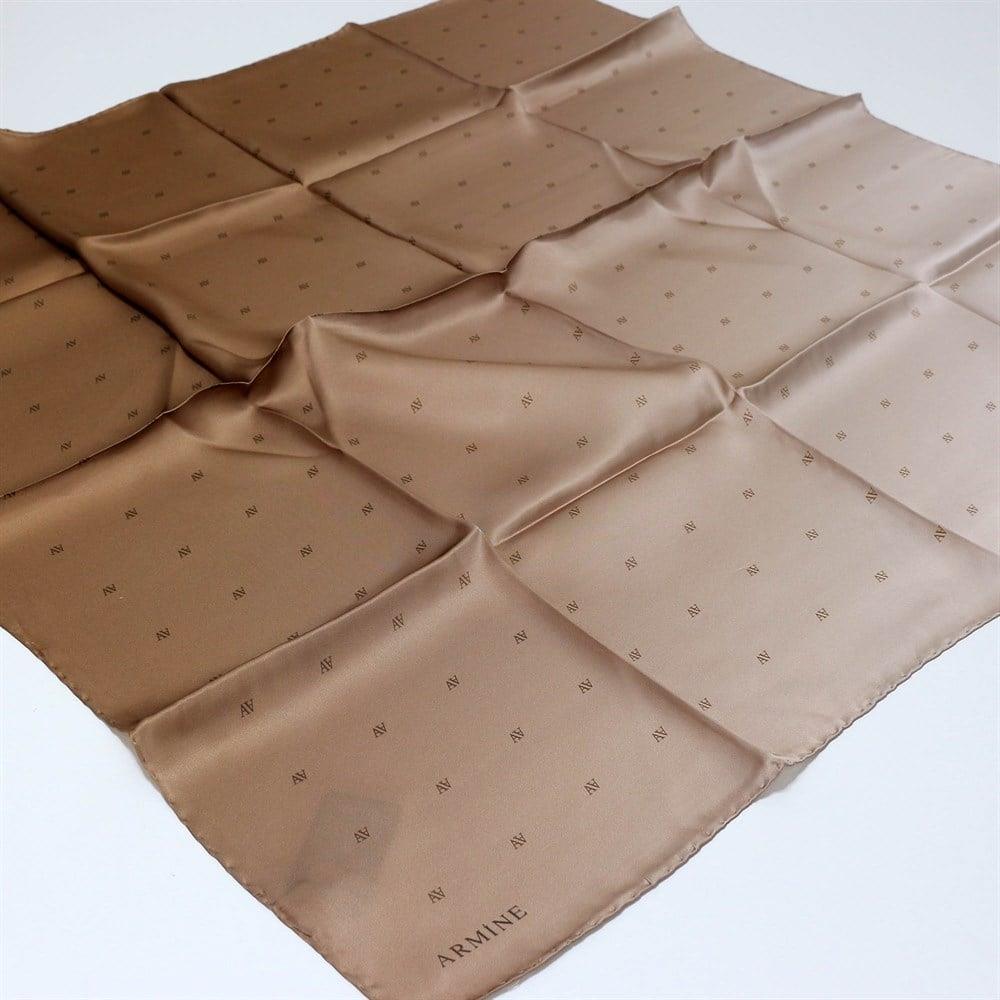 Armine İpek Eşarp Nostalji - 8338-84 Camel Twill