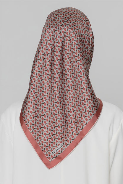 Armine İpek Eşarp Nostalji - 8401-37 Bakır Twill