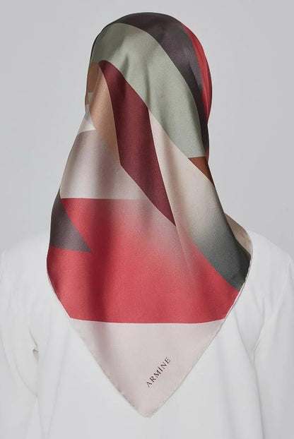 Armine İpek Eşarp Nostalji - 8424-34 Gül Kurusu Twill
