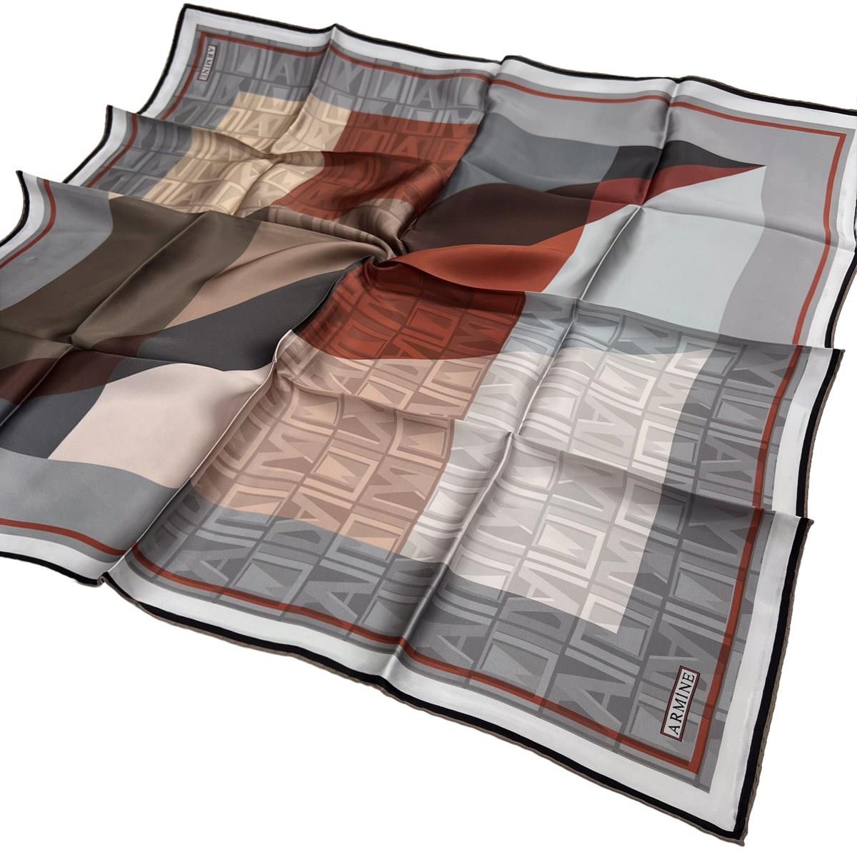 Armine İpek Eşarp Nostalji - 8516-32 Gri Twill