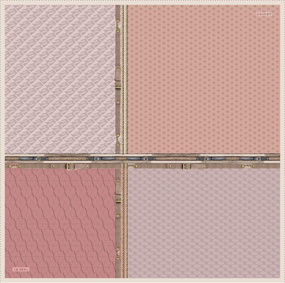 Armine İpek Eşarp Nostalji - 8519-33 Soğan Kabuğu Twill