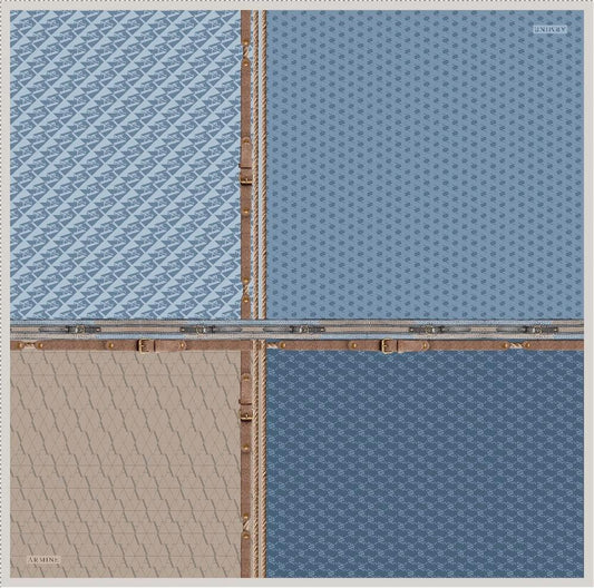 Armine İpek Eşarp Nostalji - 8519-83 Kot Mavi Twill