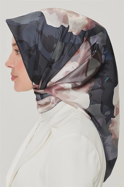 Armine İpek Eşarp Nostalji - 8534-33 Antrasit Twill