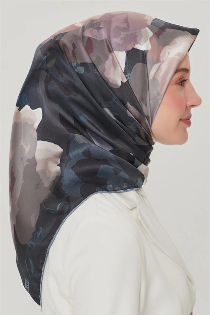 Armine İpek Eşarp Nostalji - 8534-33 Antrasit Twill