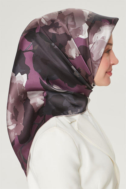 Armine İpek Eşarp Nostalji - 8534-34 Mürdüm Twill