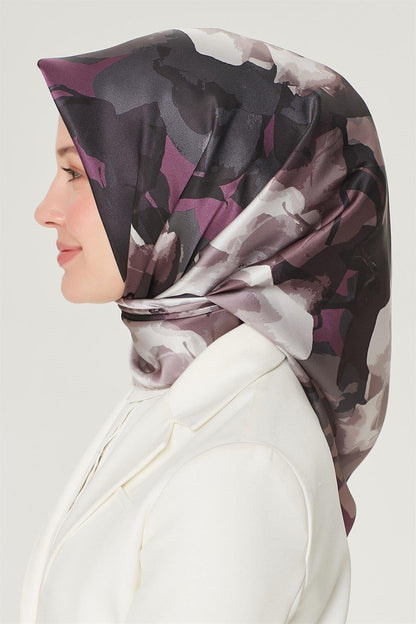 Armine İpek Eşarp Nostalji - 8534-34 Mürdüm Twill