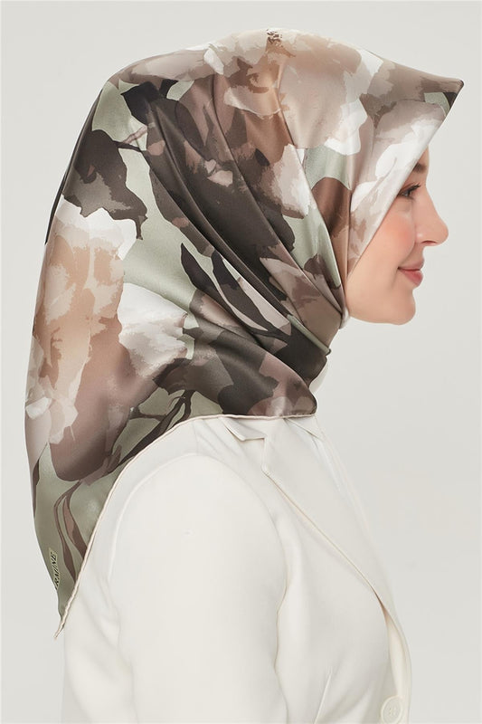 Armine İpek Eşarp Nostalji - 8534-88 Açık Çağla Twill