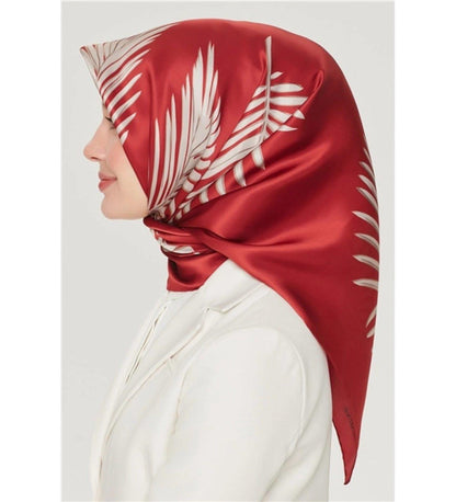 Armine İpek Eşarp Nostalji - 8548-93 Bordo Twill