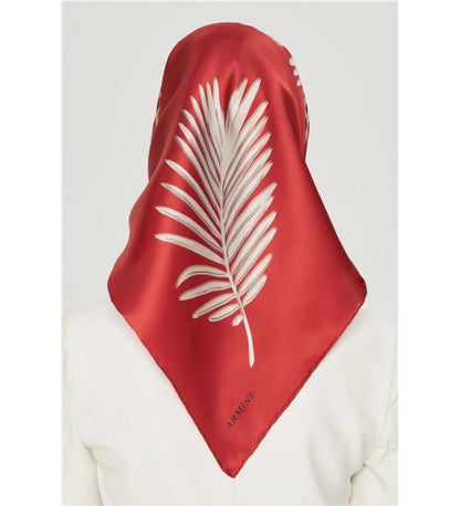 Armine İpek Eşarp Nostalji - 8548-93 Bordo Twill
