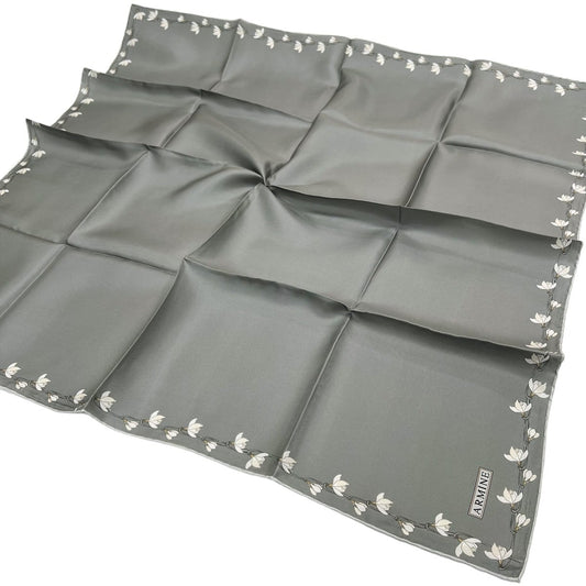 Armine İpek Eşarp Nostalji - 8553-89 Gri Twill
