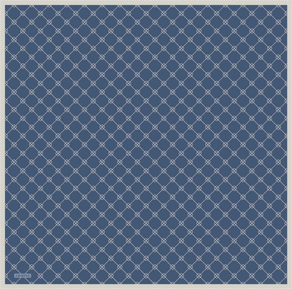 Armine İpek Eşarp Nostalji - 8555-05 Kot Mavi Twill