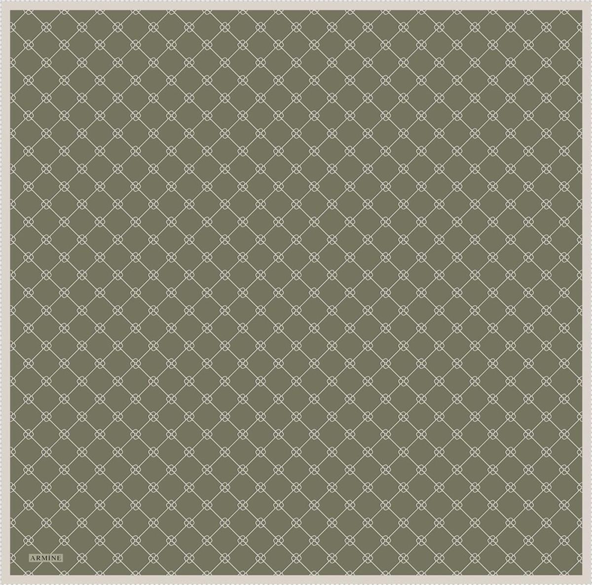 Armine İpek Eşarp Nostalji - 8555-07 Haki Twill