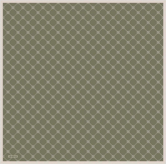 Armine İpek Eşarp Nostalji - 8555-07 Haki Twill