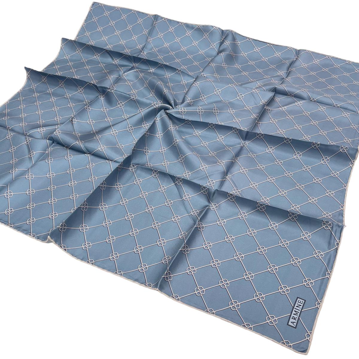Armine İpek Eşarp Nostalji - 8555-17 Kot Mavi Twill