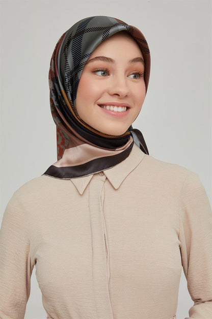 Armine İpek Eşarp Nostalji - 8620-09 Lacivert Sura