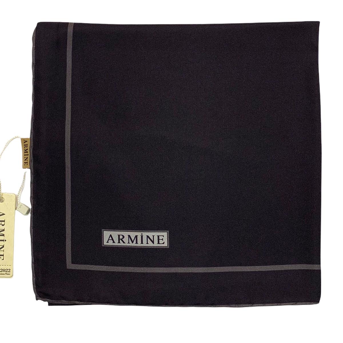 Armine İpek Eşarp Nostalji - 8668-01 Siyah Gri Twill