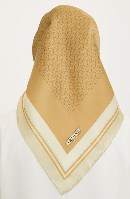 Armine İpek Eşarp Nostalji - 8724-12 Dore Twill
